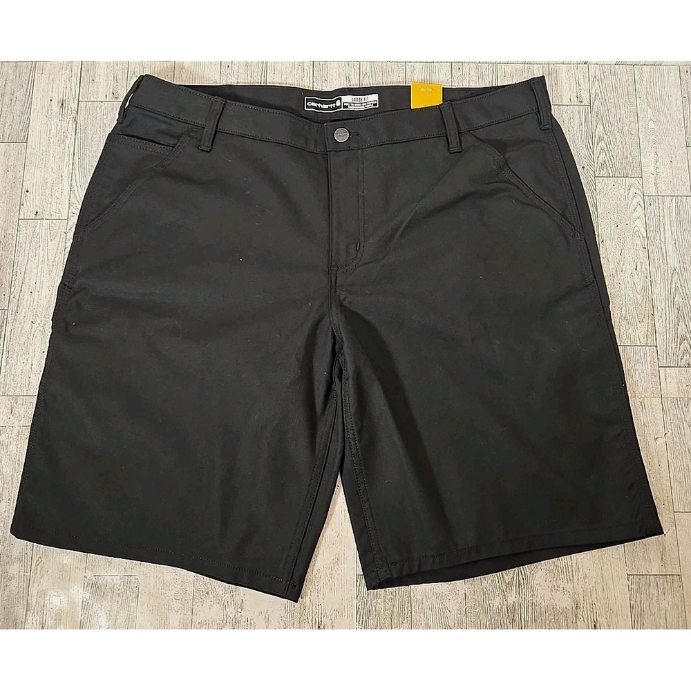 Carhartt Shorts 18 Womens Black Canvas Loose Fit Professional Utility Rugged NEW